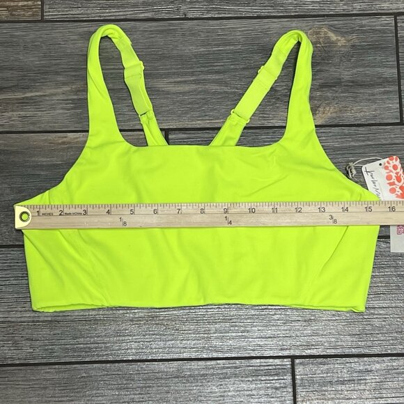 NWT $68 Free People X Hatch Maternity Square Neck Bra Size Medium Neon Yellow - Picture 5 of 15